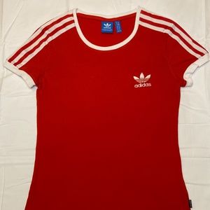 Adidas Sandra 1977 red shirt